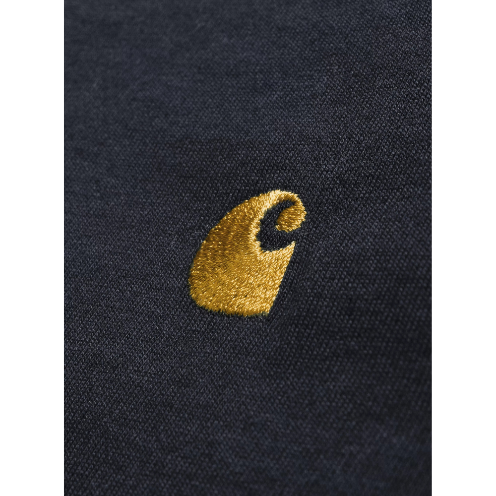 Carharrt L/S Chase T-shirt - Dark Navy/Gold