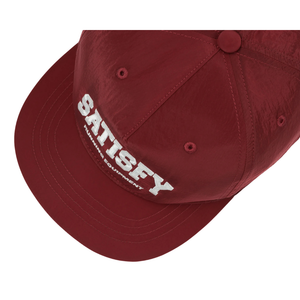 Satisfy Running Flite Silk 5 Panel Pinch Cap - Burgundy