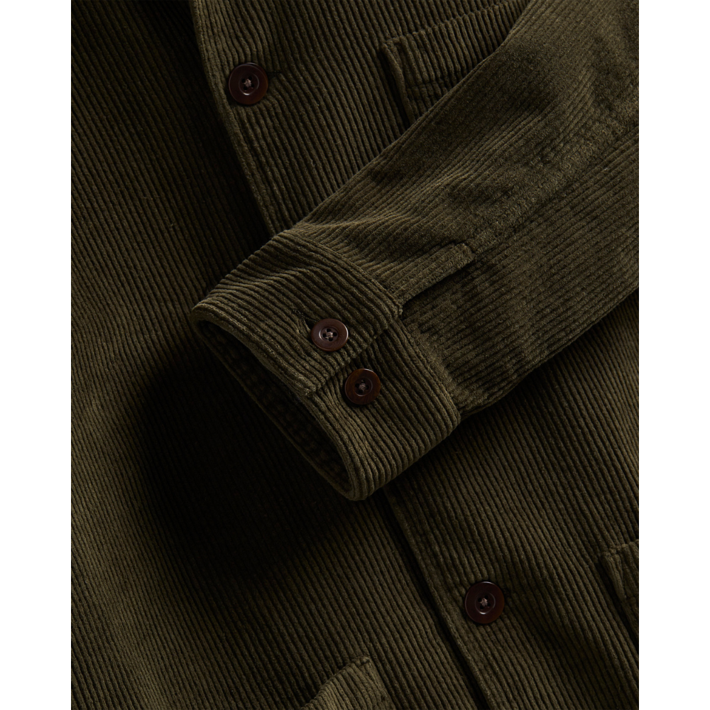 Portuguese Flannel Labura Corduroy Jacket - Moss Green