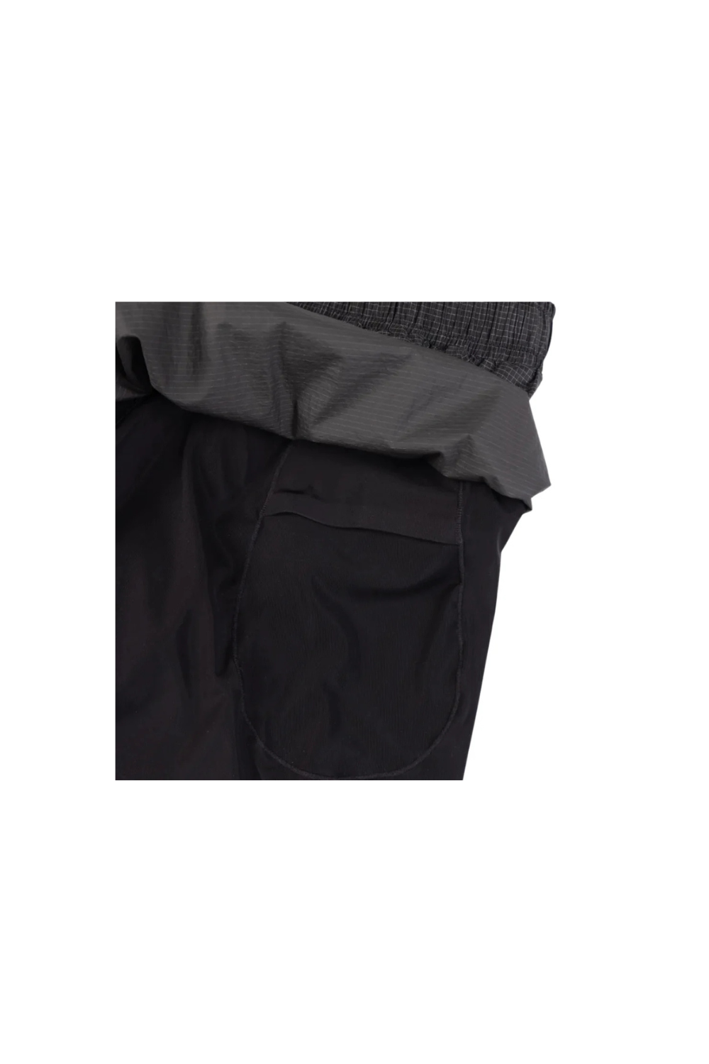 Optimistic Runners Glossy Rip-Stop Shorts - Black