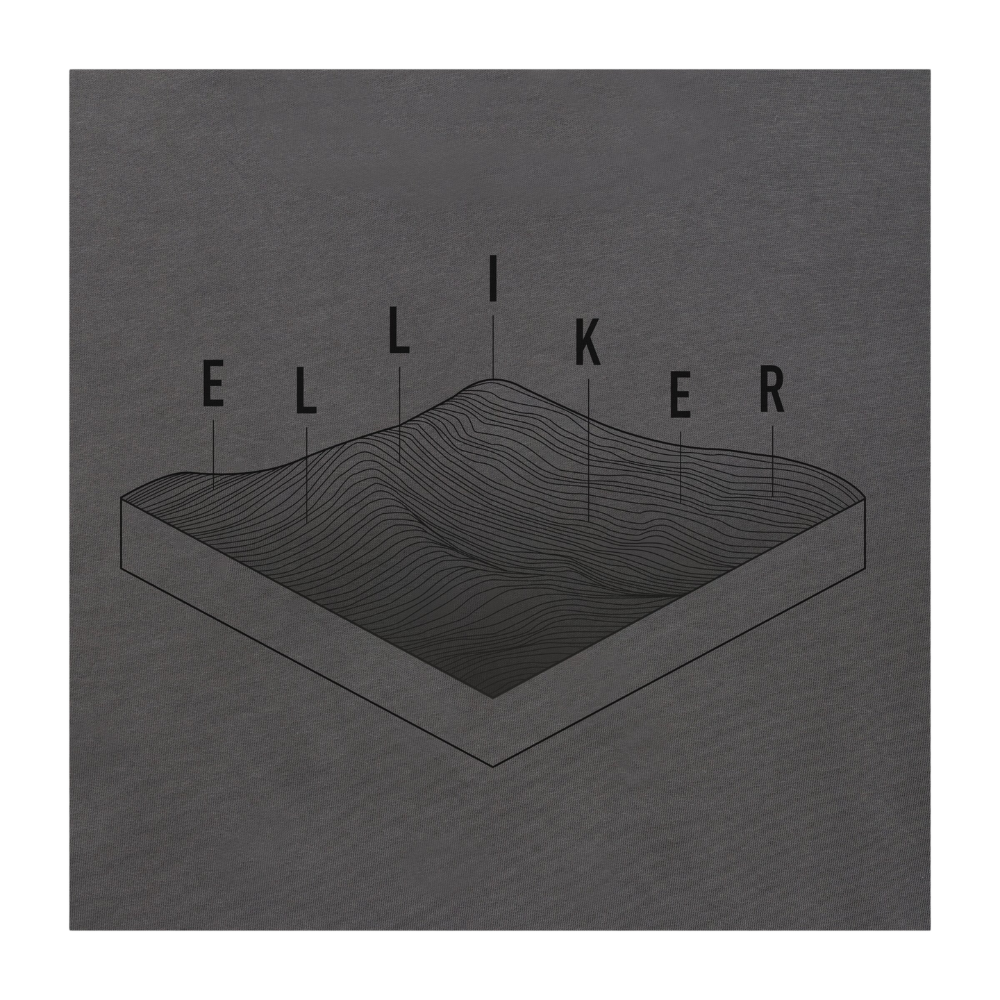 Elliker RILL HILL Print S/S T-Shirt - Grey
