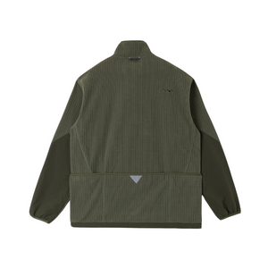 Manastash Grid Fleece Zip Fleece - Olive