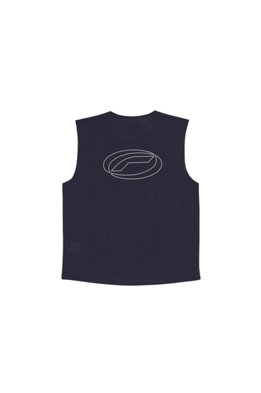 Optimistic Runners PERFORATED CROP TANK TOP - Blueberry