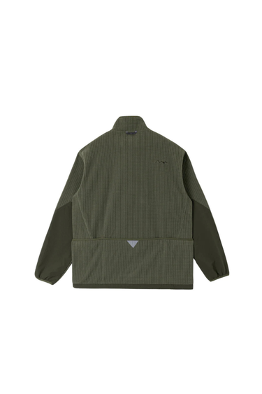 Manastash Grid Fleece Zip - Olive