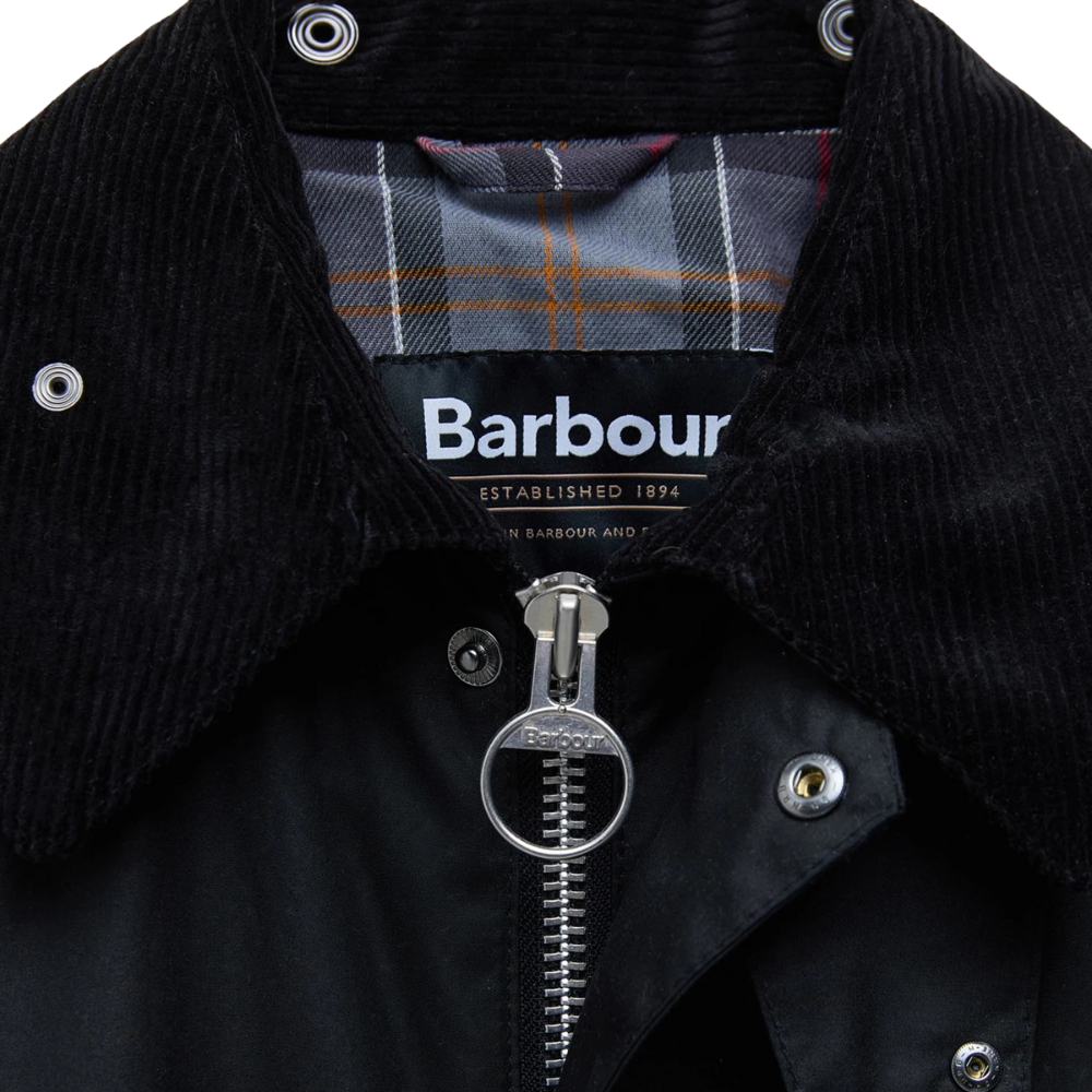 Barbour Modified Transport Waxed Jacket - Black