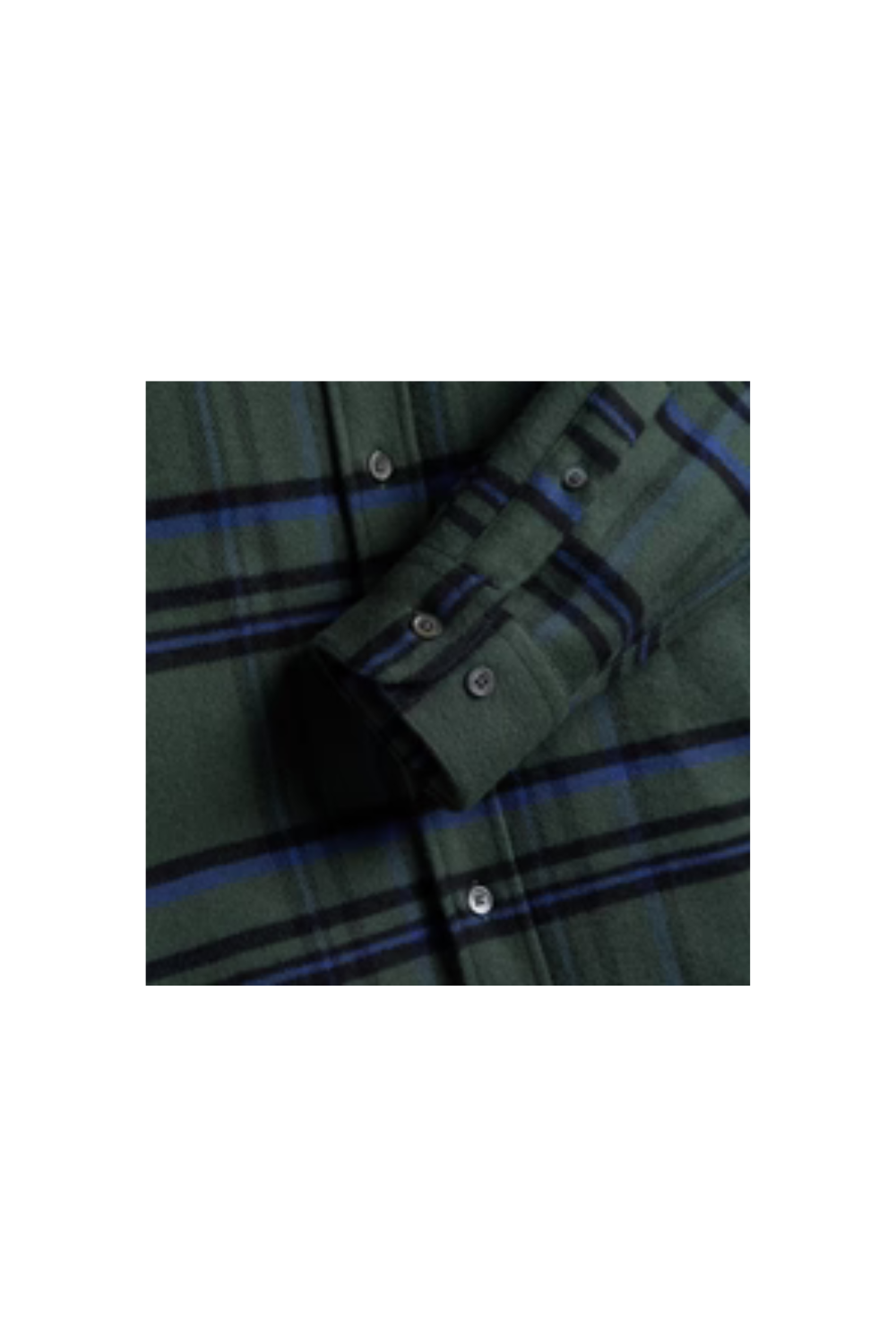 Portuguese Flannel 'Green Box' ESP Button Down Collar Shirt - Green Plaid