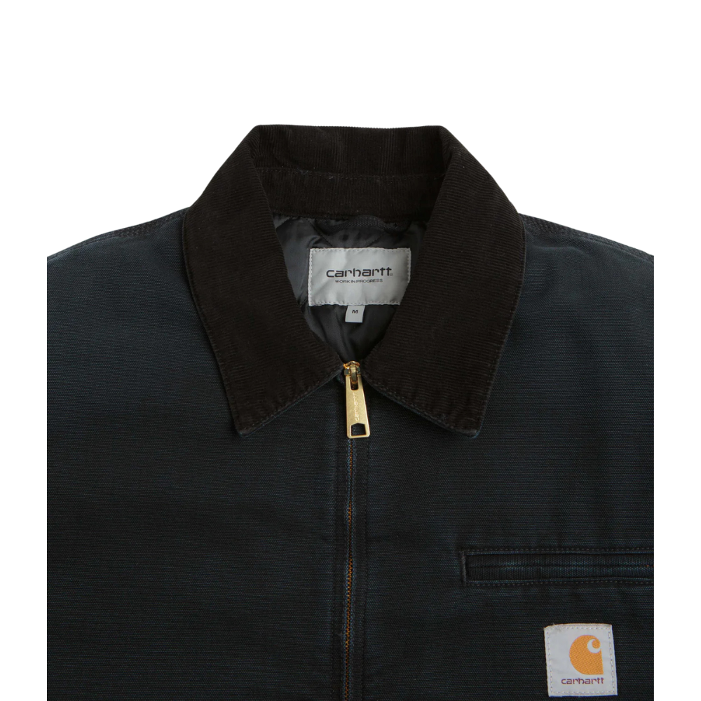 Carhartt OG Detroit Jacket - Black Stone Canvas