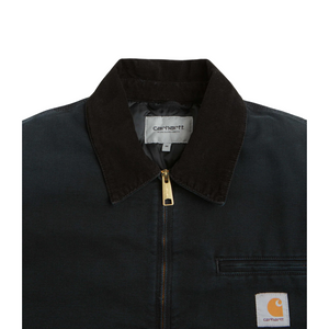 Carhartt OG Detroit Jacket - Black Stone Canvas