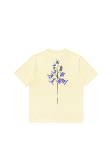 Elliker Rill Bluebell Print S/S T-Shirt - Off White