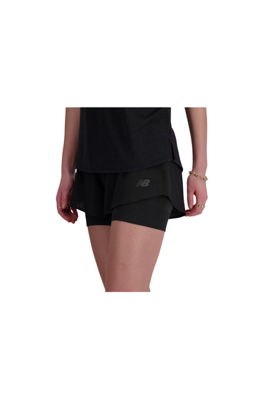 New Balance RC 2-in-1 Short 3" (Women's) - Black