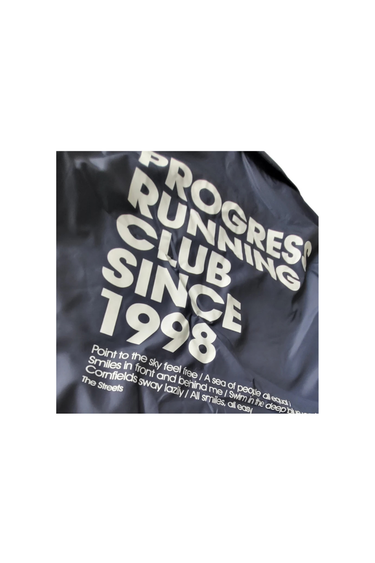 Progress Running Club 'Since 1998'  Recycled Coach Jacket - Navy