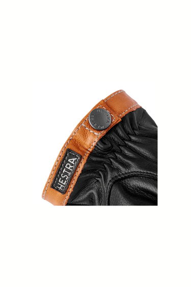 Hestra Deerskin Wool Tricot Gloves in Black