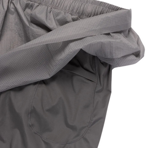 Optimistic Runners Glossy Rip Stop Shorts - Light Grey