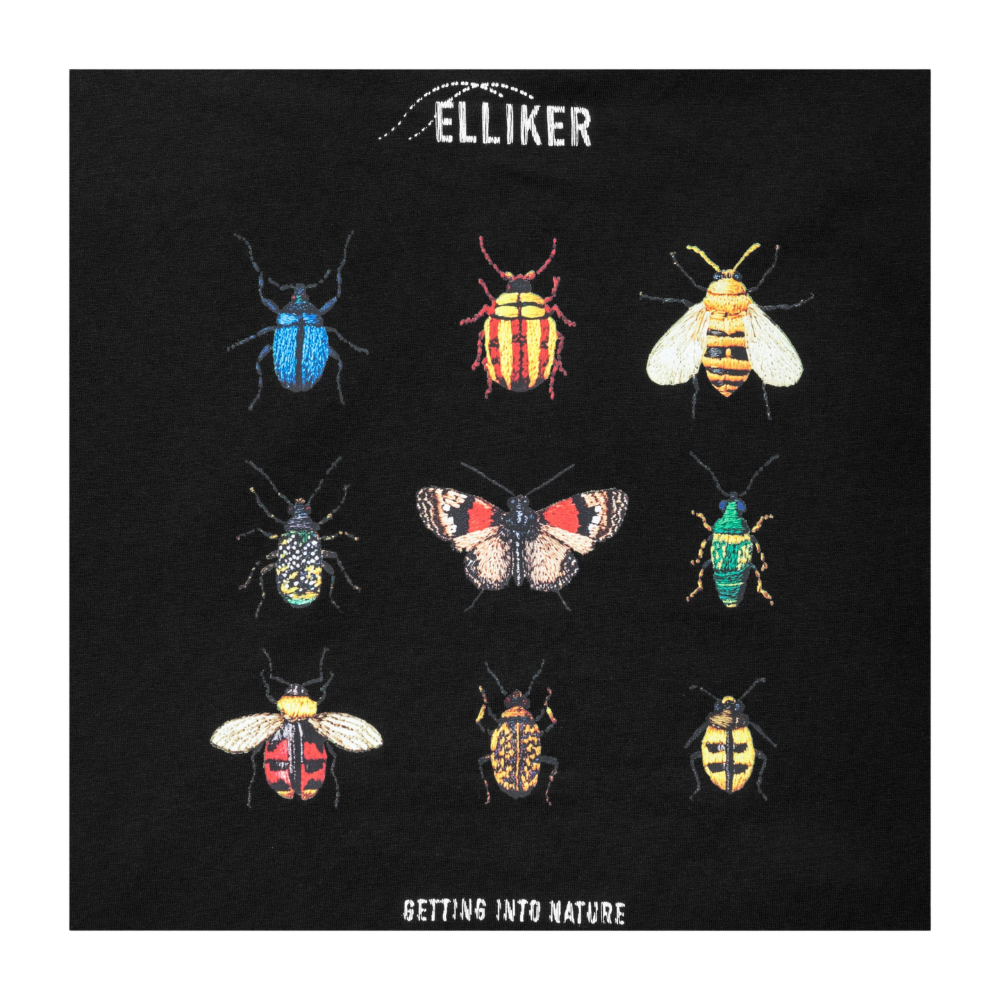 Elliker RILL BUG Print S/S T-Shirt - Black