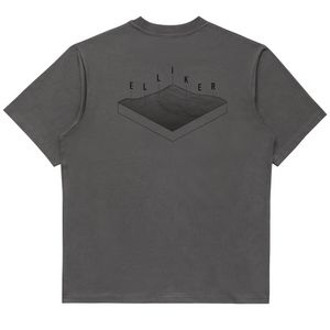 Elliker RILL HILL Print S/S T-Shirt - Grey