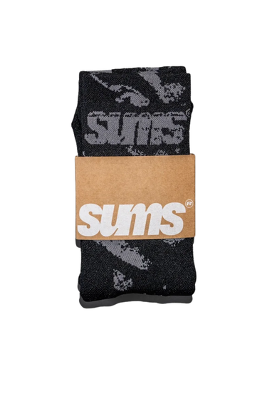 Sums Ascenders Socks - Black / Grey