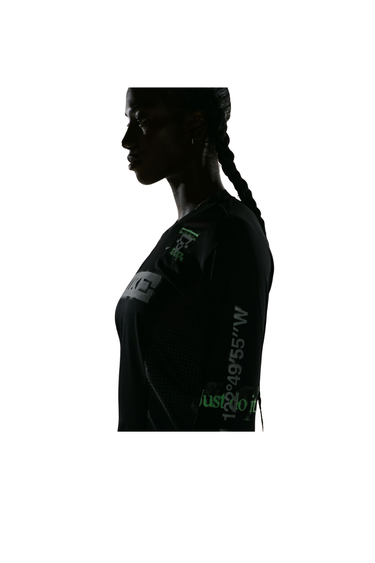 Nike Swift Long Sleeve (Women's) Running Top - Black/Iron Grey/Reflective Silv