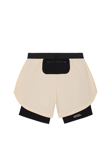 ACT Running ShellLight 2 in 1 Short - Beige