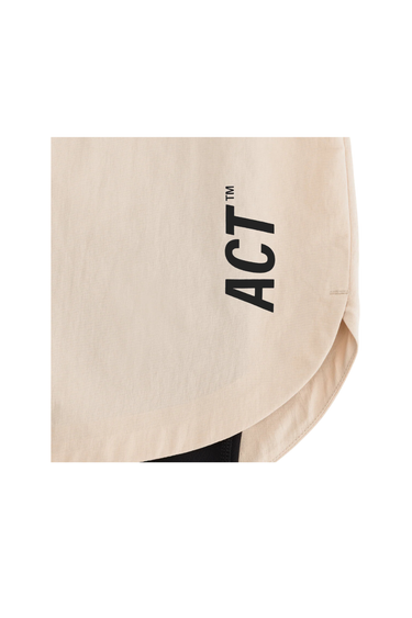 ACT Running ShellLight 2 in 1 Short - Beige