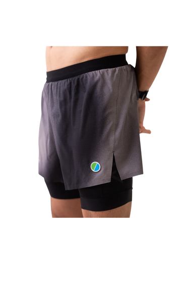 Atlas Collectif Aeria Ultra Race 2-In-1 Run Shorts - Gradient Black
