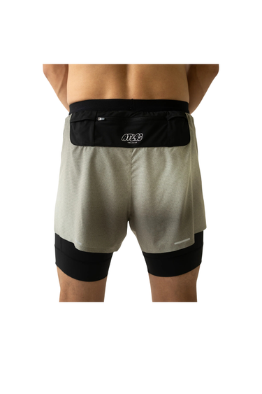 Atlas Collectif Aeria Ultra Race 2-In-1 Run Shorts - Gradient Olive