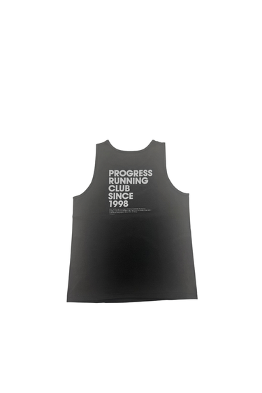PROGRESS RUNNING CLUB JAPAN 'ARC LOGO' TANK TOP - BLACK / SILVER