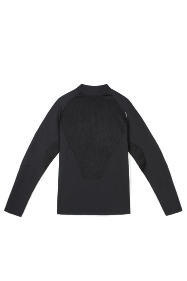 Satisfy FuzzFleece Octa Half Zip Long tee - Black SA