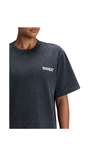 Bandit Unisex Heavyweight Cotton Box Tee - Black Chroma Wash