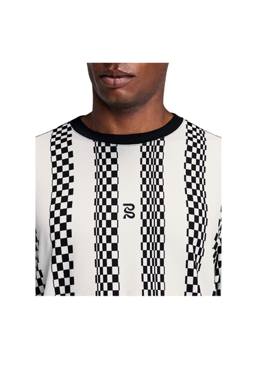 Bandit Micromesh™ Long Sleeve - Checkerboard Stripe