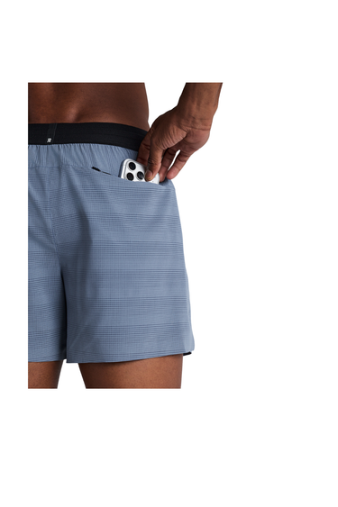 Bandit Men's CoolGrid™ 5" Run Shorts - Steel Horizon