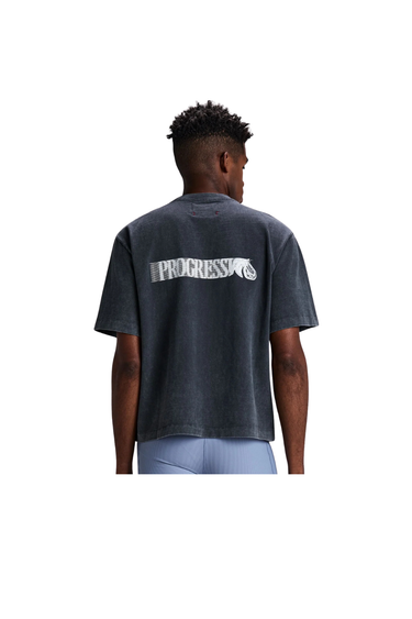 Bandit Unisex Heavyweight Cotton Box Tee - Black Chroma Wash