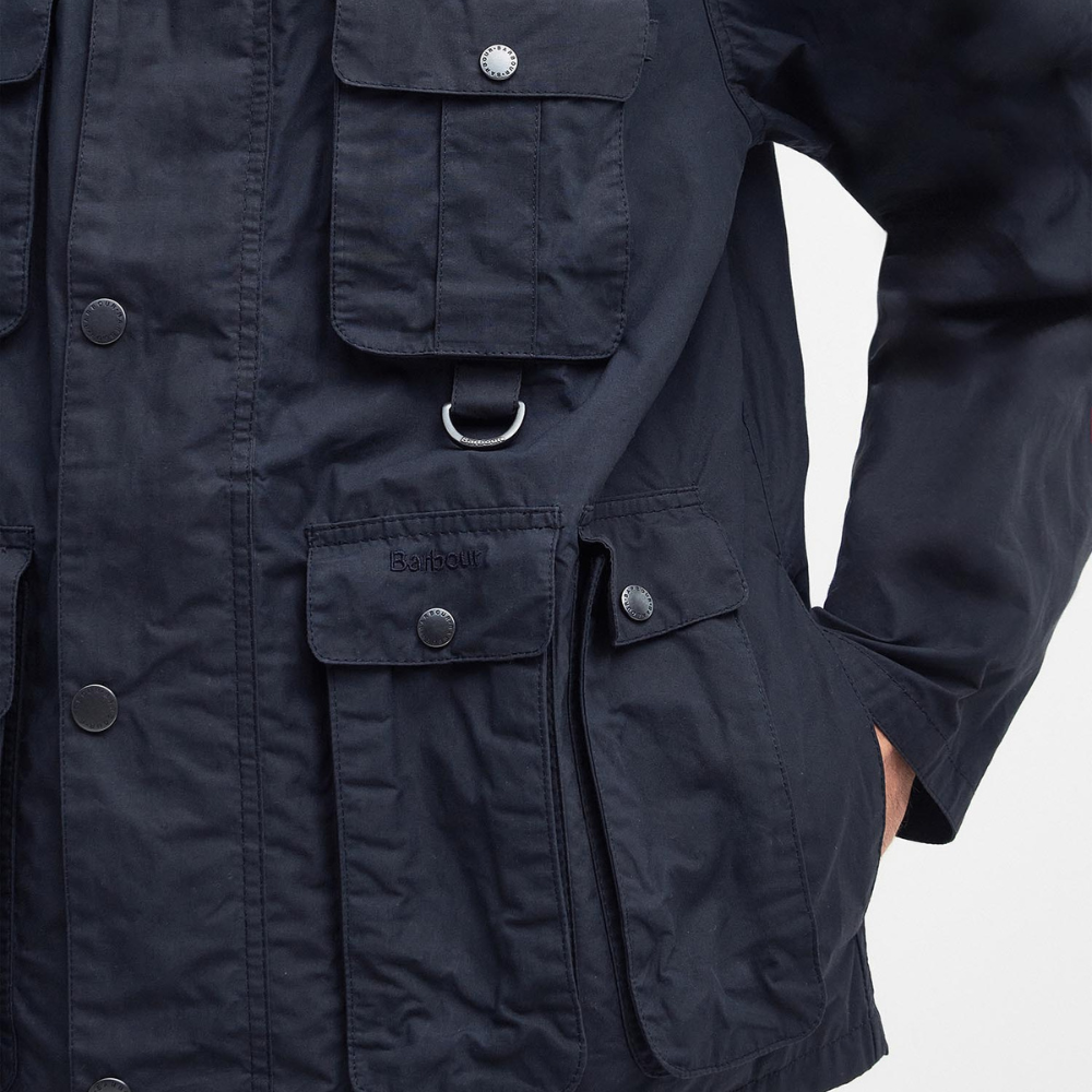 Barbour Modified Transport Casual Jacket in Dark Navy