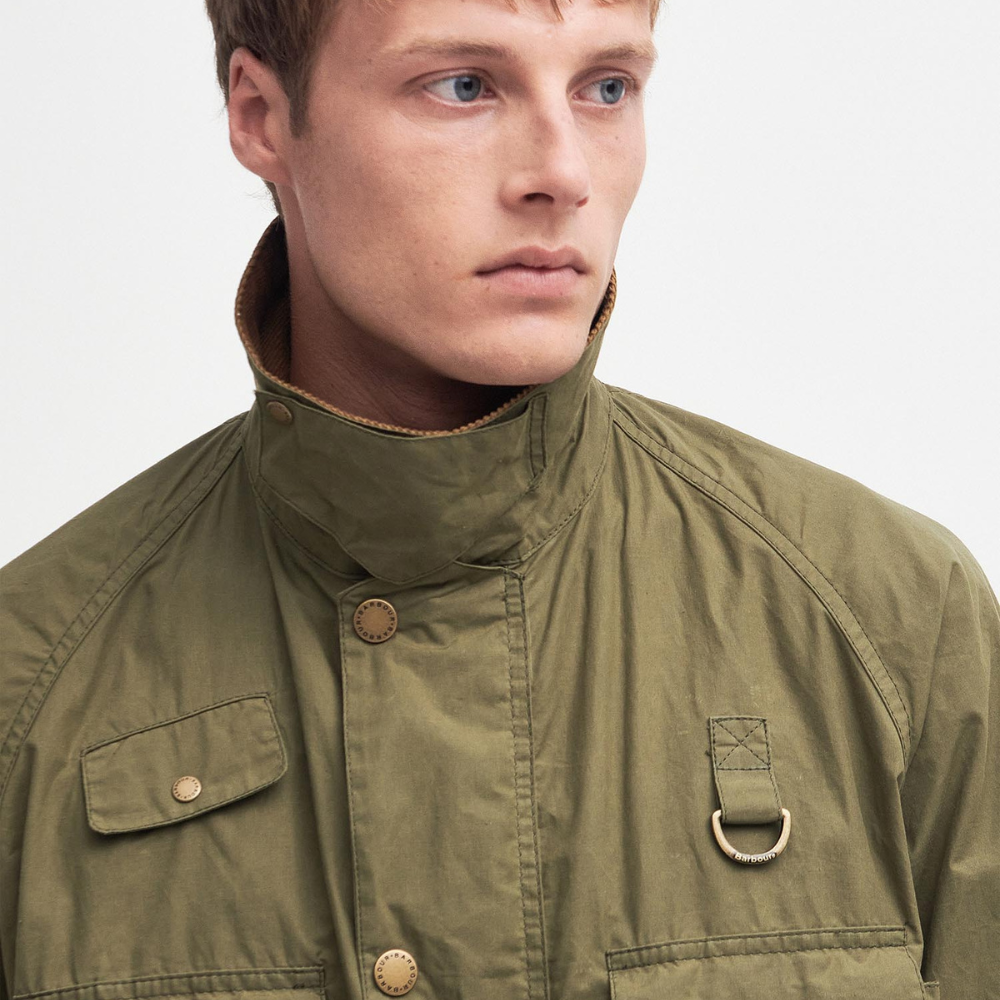 Barbour Modified Transport Casual Jacket in Dusky Green