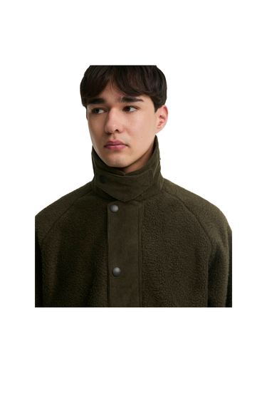 Barbour Transport Fleece Jacket - Sage