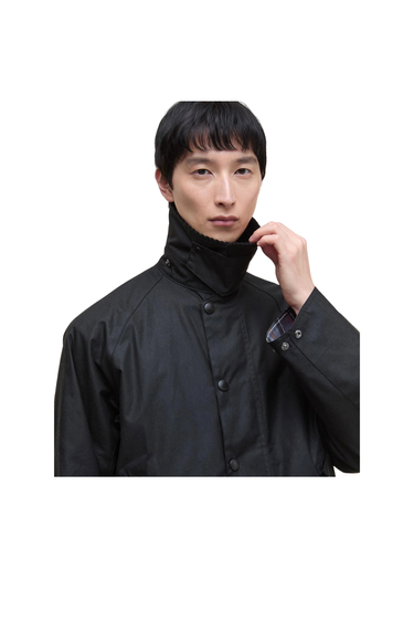 Barbour Modified Transport Waxed Jacket - Black