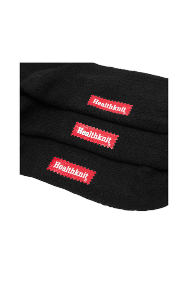 Healthknit Socks 3 Pack - Black