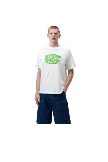 CARHARTT WIP S/S TIPSY TYPE T-SHIRT - WHITE