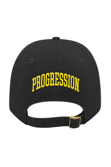 PROGRESS RUNNING CLUB JAPAN 'P RUNNER' CAP - BLACK / YELLOW