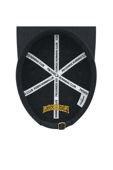 PROGRESS RUNNING CLUB JAPAN 'P RUNNER' CAP - BLACK / YELLOW