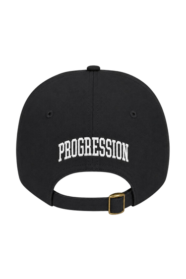 PROGRESS RUNNING CLUB JAPAN 'ARC LOGO' CAP - BLACK / WHITE