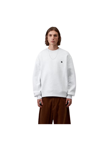 Carhartt WIP Mack Sweat - Ash Heather/Black