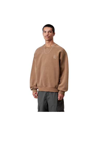 Carhartt WIP Vista Sweatshirt - WIP H Brown, Garment dyed