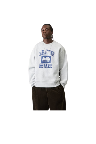 Carhartt WIP 1989 Winners Sweatshirt - Ash Heather, Heavy stone wash