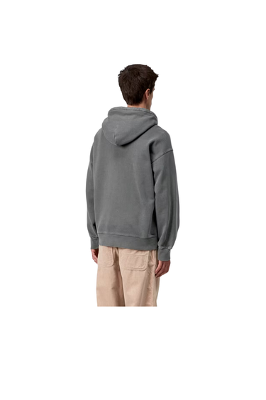 Carhartt WIP Hooded Vista Sweat - Black Garment Dyed