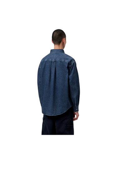 Carhartt WIP L/S Lucas Shirt - Blue Stone Washed