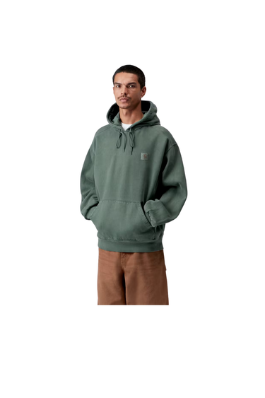 Carhartt WIP Hooded Vista Sweat - Dark Scarab Garment Dyed