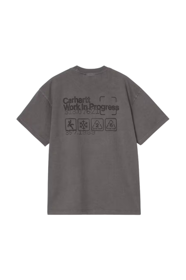 Carhartt WIP S/S Boxed T-Shirt - Soot/Garment dyed