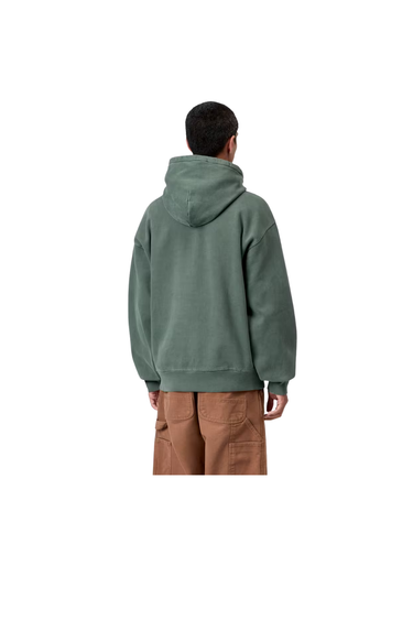 Carhartt WIP Hooded Vista Sweat - Dark Scarab Garment Dyed