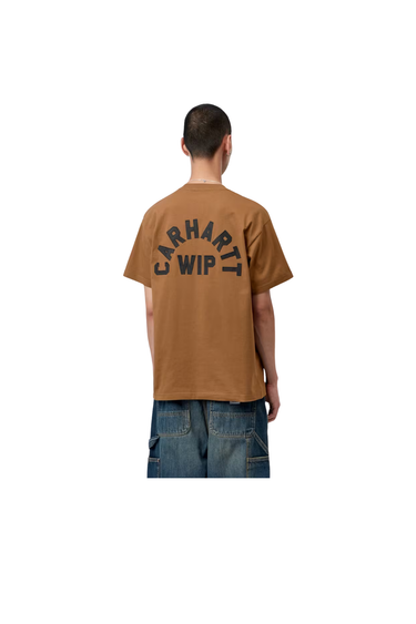 Carhartt WIP S/S Arch Script T-Shirt - WIP H Brown / Black