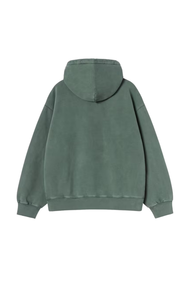 Carhartt WIP Hooded Vista Sweat - Dark Scarab Garment Dyed